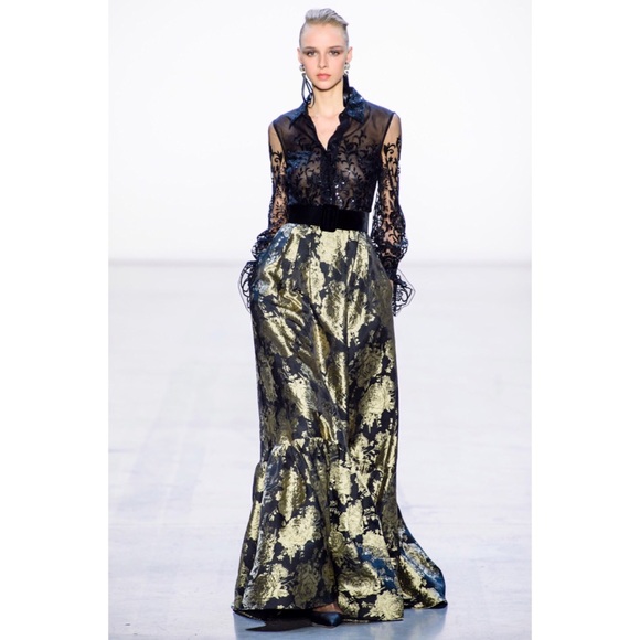 Badgley Mischka top and skirt fall runway piece - Picture 2 of 5